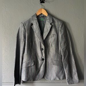 Italy of Benetton Blazer | Textured | Black | Ladies 46 🖤✨